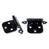 Pair of Amerock Black Self-Closing Variable Overlay Cabinet Hinges BP7139-BK