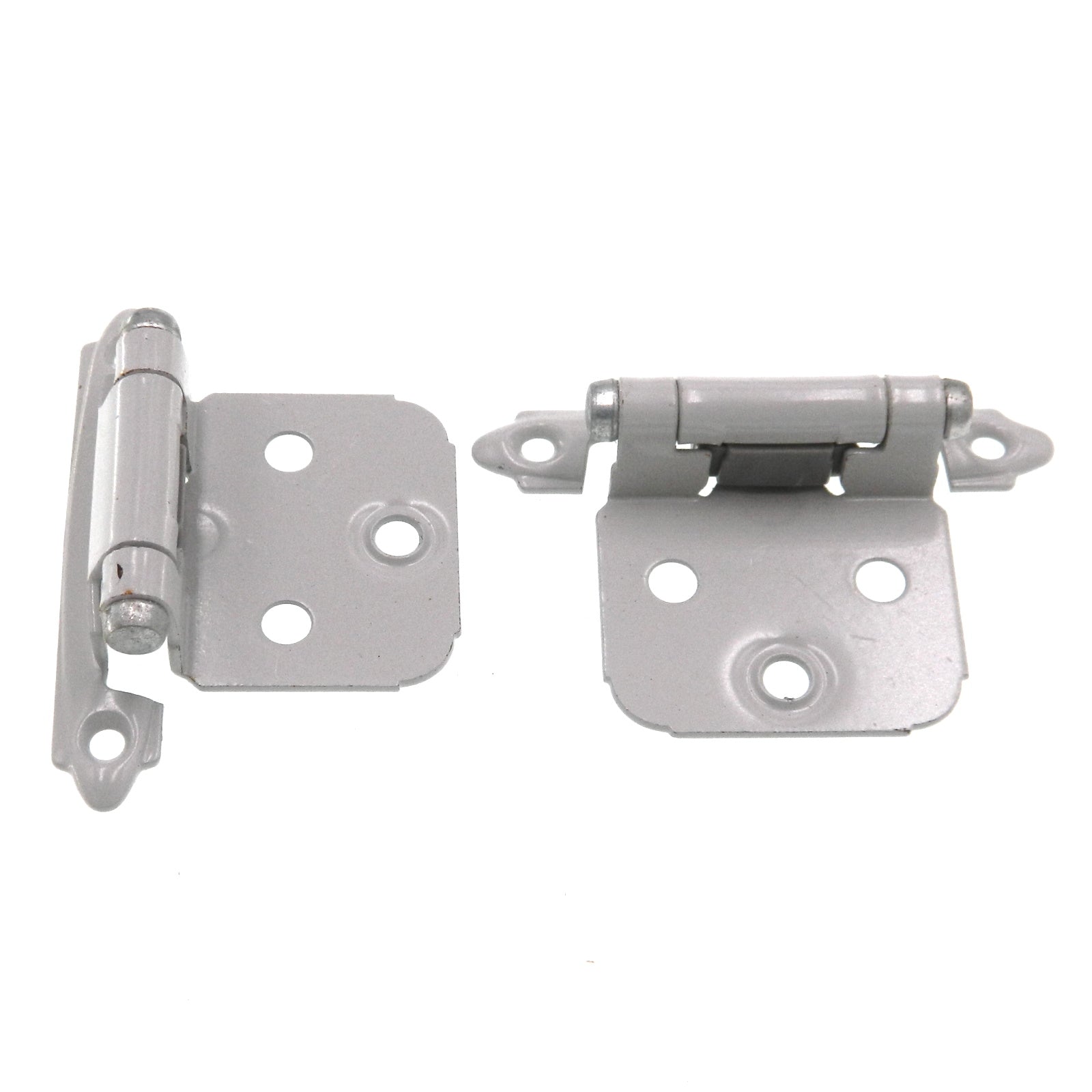 Pair of Amerock Gray Self-Closing Variable Overlay Cabinet Hinges BP7139-G