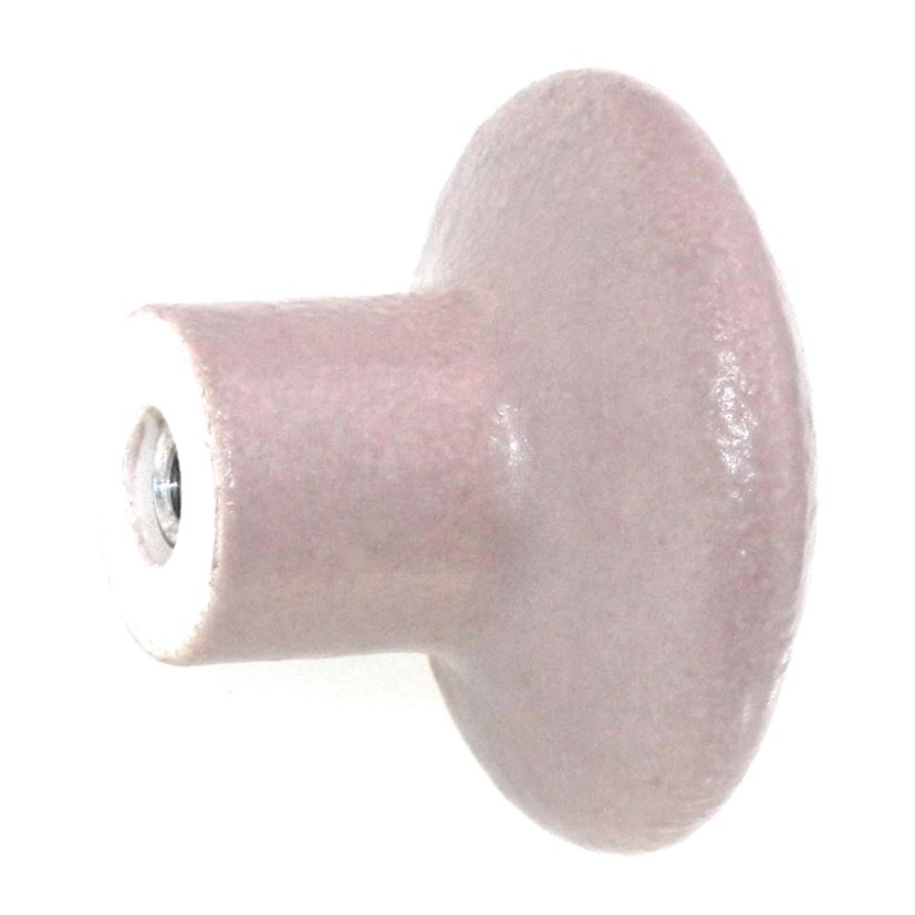 Amerock Ceramics Taupe Matte 1 3/8" Pink Mushroom Cabinet Knob BP72002-TPE