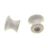 Set of 2 Amerock 1" White Porcelain Mushroom Cabinet Knob Pulls BP724-30