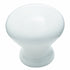 Pair of Amerock BP725-30 White 1 5/16" Ceramic Cabinet Knob Pulls