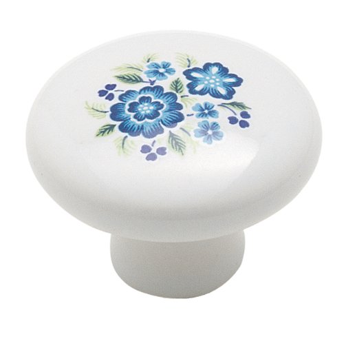 Amerock Ceramics BP725A-CW1 - Tirador para gabinete (porcelana blanca, 1 1/4 pulgadas)