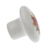 Amerock BP725A-CW3 1 3/8" White Ceramic Knob Pull with Pink Roses, Yellow Flowers