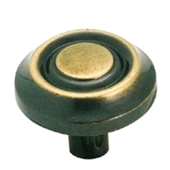 Amerock Allison 1 1/4" Antique English Solid Brass Mushroom Cabinet Knob Pull BP728-AE