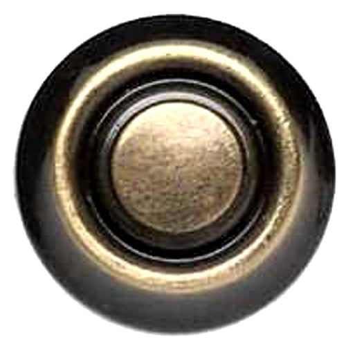 Amerock Allison 1 1/4" Antique English Solid Brass Mushroom Cabinet Knob Pull BP728-AE