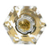 Amerock Traditional Classics Crystal Polished Brass 1 3/16" Hexagon Cabinet Pull Knob BP733CS