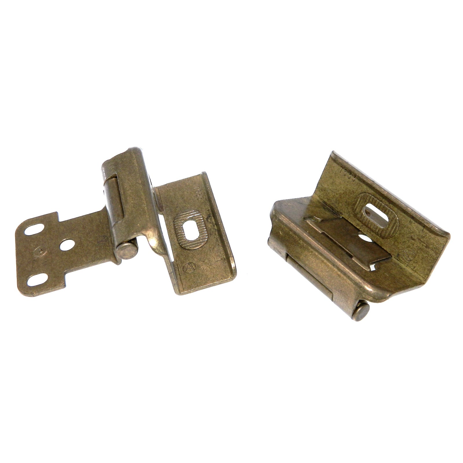 Amerock Burnished Brass Full Wrap Hinges 5/8" Overlay Self-Closing BP7533-BB