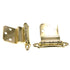 Pair of Amerock Polished Brass 3/8" Inset Hinges Non Self-Closing BP7538-3