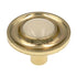 Amerock BP755-3A Polished Brass 1 1/4 Inch Cabinet Knob, Almond Center, 10 Pack