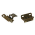 Pair Amerock Face Mount Self-Closing Partial Wrap 1/2" Overlay Hinges BPR7550BB