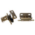 Amerock Brass Partial Wrap Hinges 1/2" Overlay T1 Tip, Self-Closing BP7550T1-O77