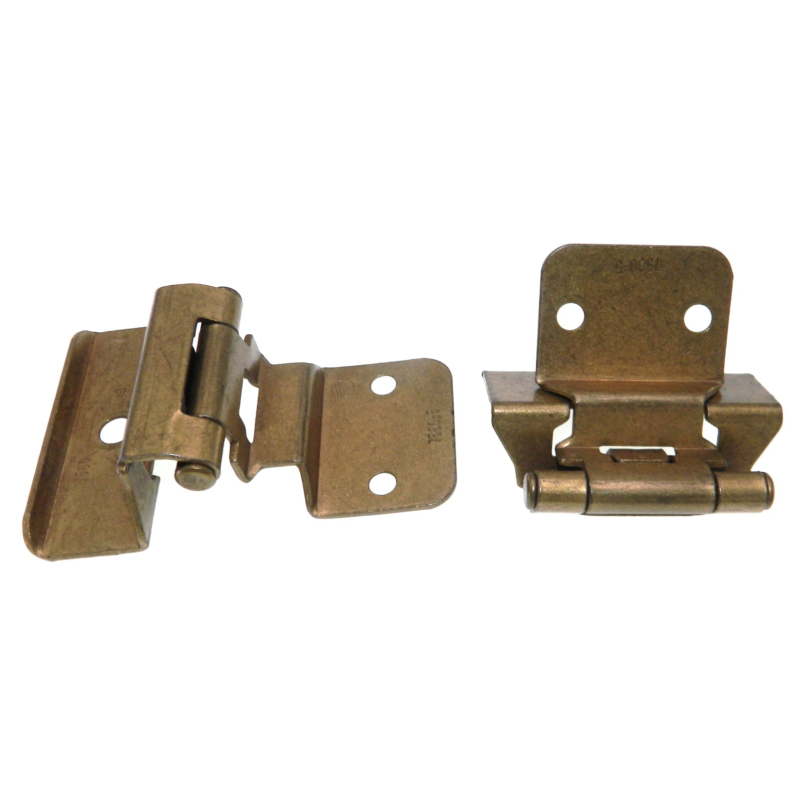 Amerock Burnished Brass Full Wrap Hinges 3/8" Inset Self-Closing BP7560-BB