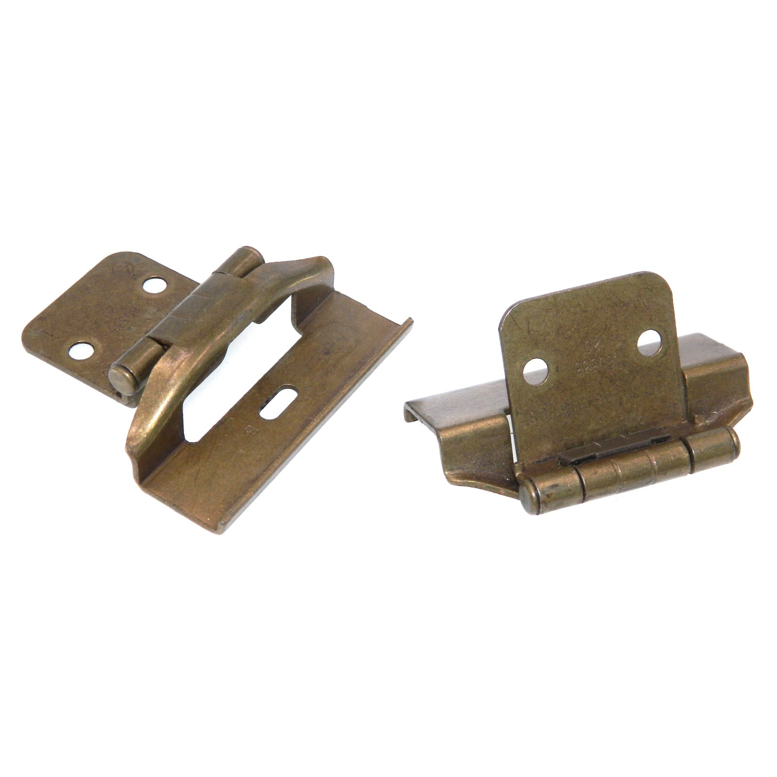 Amerock Burnished Brass Full Wrap Hinges 1/4" Overlay Self-Closing BP7567B-BB