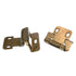 Amerock Burnished Brass Partial Wrap Hinges 1/2" Overlay Self-Closing BP7579-BB