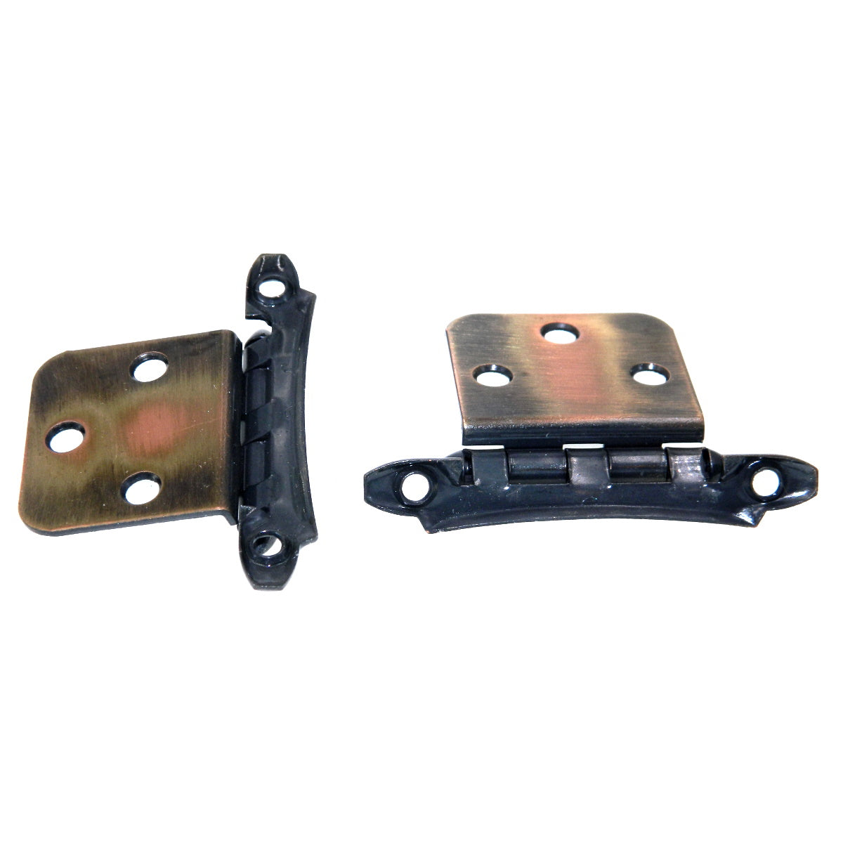 Pair of Amerock Jade Flush Variable Overlay Hinges Non Self-Closing BP7580-36