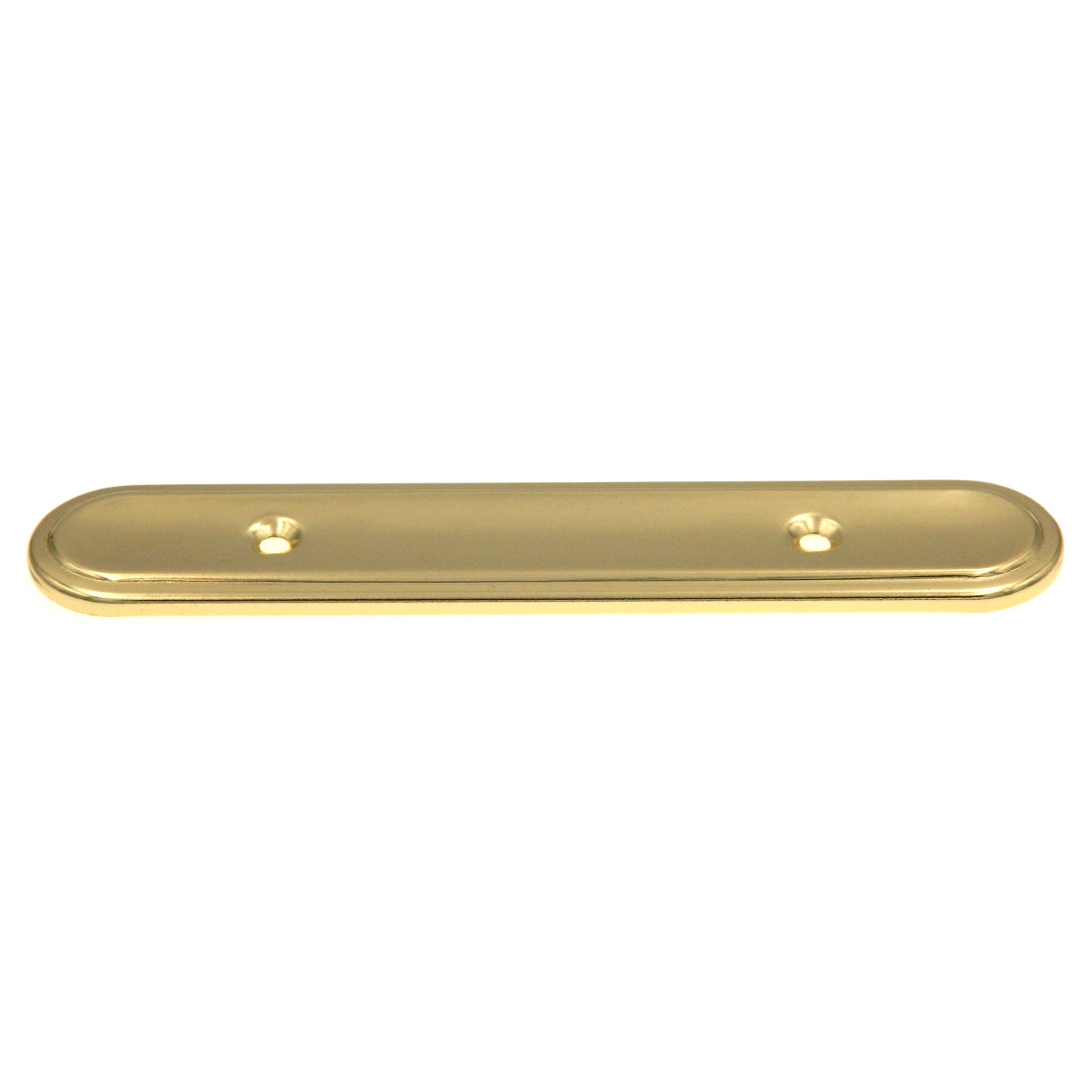 Amerock Polished Brass Traditional 3"cc Cabinet Pull Backplate BP7593