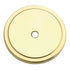 Amerock Polished Brass Traditional Round Cabinet Knob Backplate BP7603