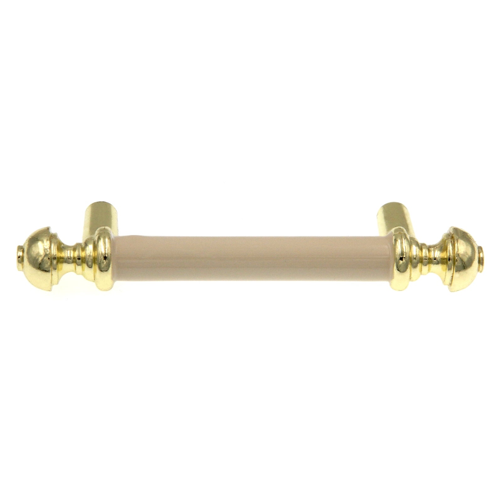 10 Pack Amerock 3"cc Cabinet Pull Polished Brass Painted Almond Center BP761-3A