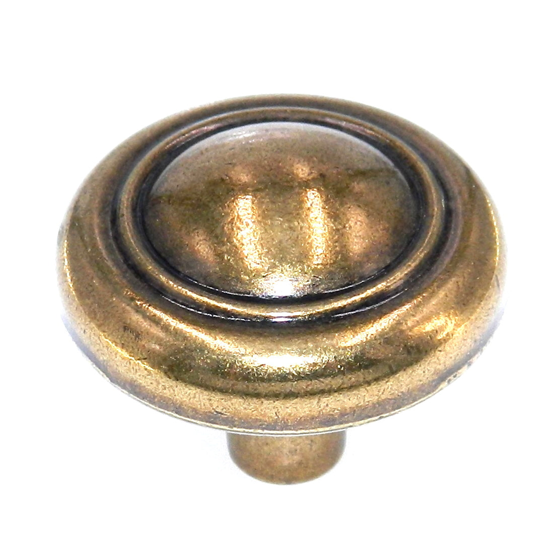 Amerock Traditional Classics Regency Brass 1 3/8" Round Cabinet Knob BP76202-R1