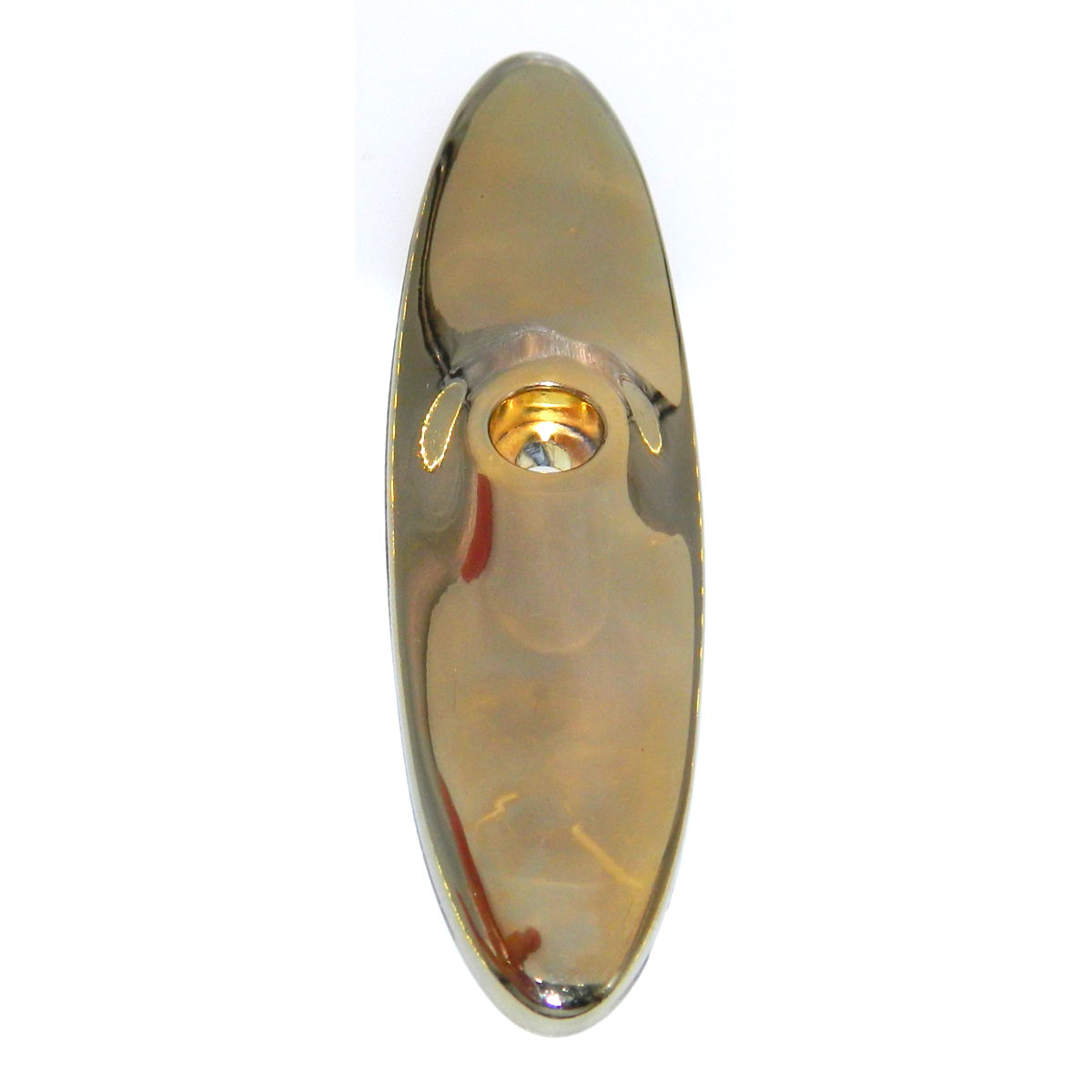 Amerock Polished Brass 4 1/4" Oval Cabinet Knob Backplate BP76203-3