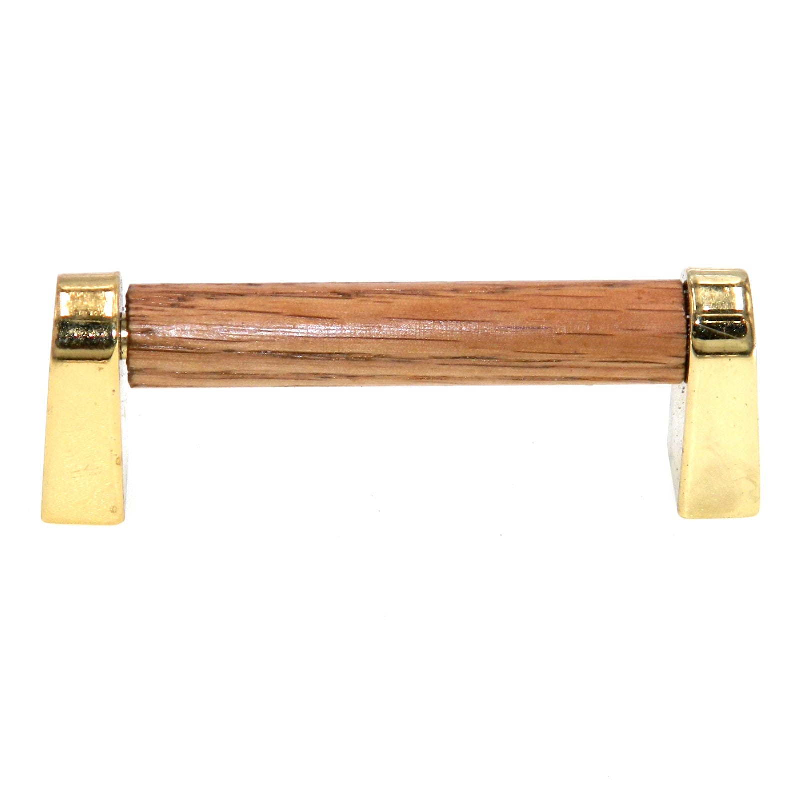 Amerock Classics Polished Brass, Wood 3" Ctr. Cabinet Handle BP76241-O3