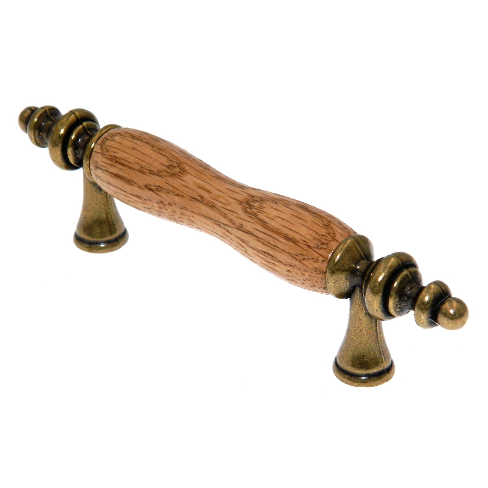 4 Pack Amerock BP76243-OB Burnished Brass Allison 3"cc Cabinet Bar Pull Handle with Oak Center