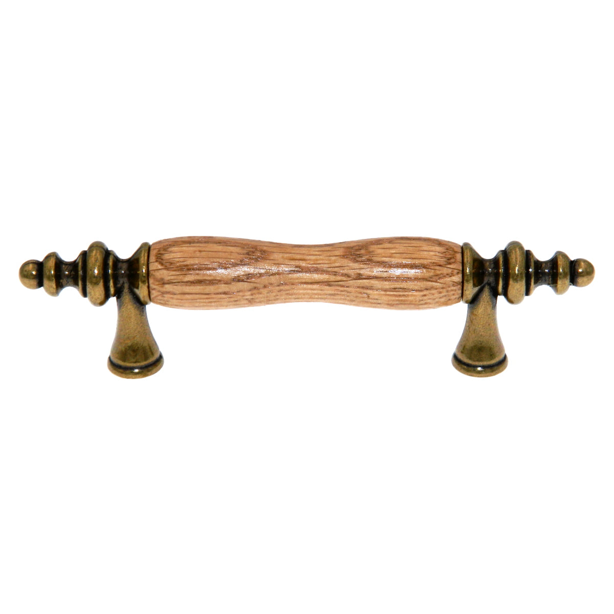 10 Pack Amerock BP76243-OB Burnished Brass Allison 3"cc Cabinet Bar Pull Handle with Oak Center