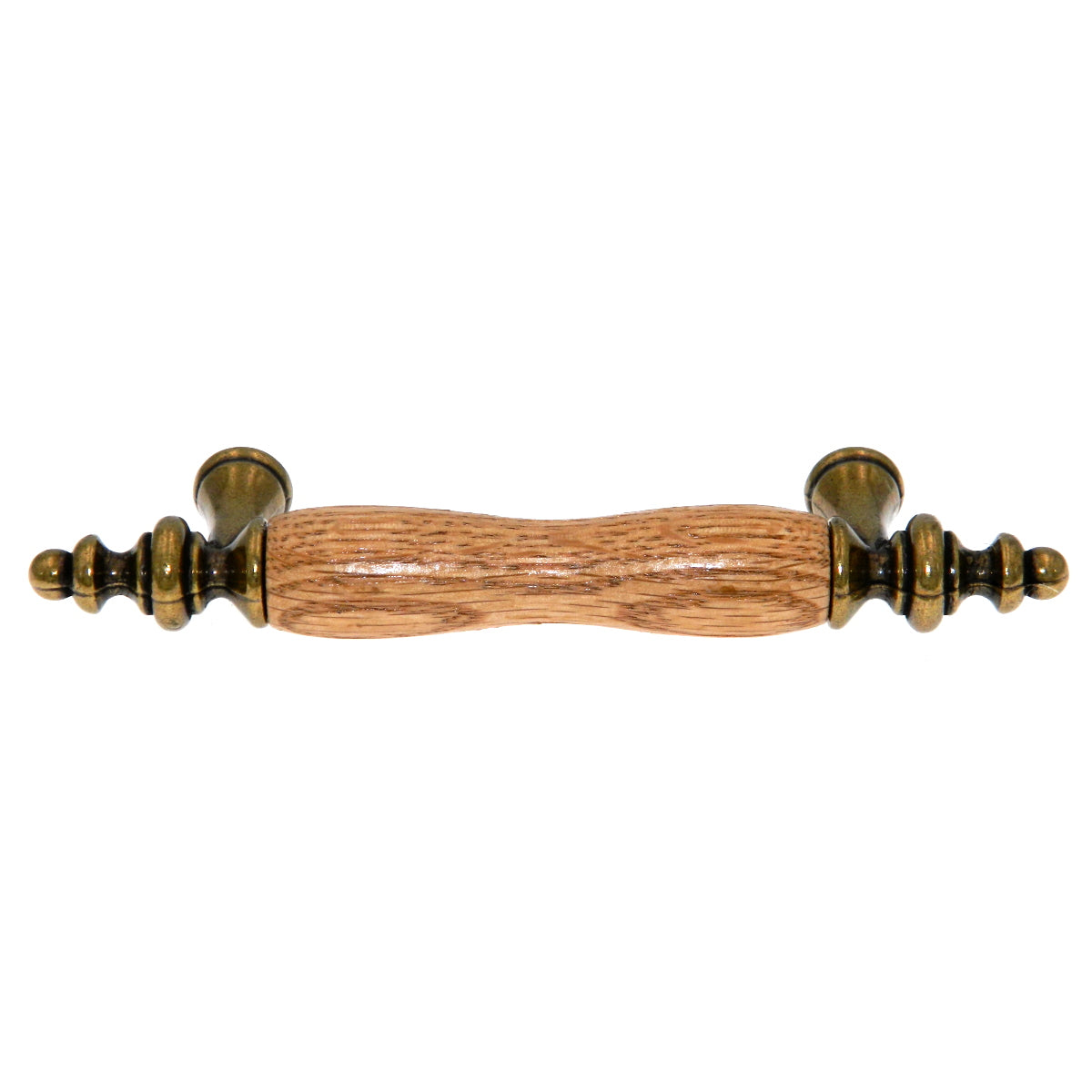 10 Pack Amerock BP76243-OB Burnished Brass Allison 3"cc Cabinet Bar Pull Handle with Oak Center