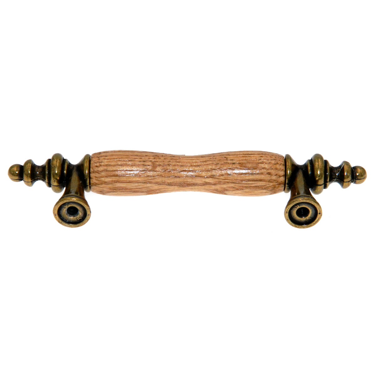 10 Pack Amerock BP76243-OB Burnished Brass Allison 3"cc Cabinet Bar Pull Handle with Oak Center