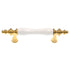 Amerock 3"cc Polished Brass Cabinet Porcelain Bar Pull Handle Ceramic Center BP76243-W3