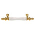 Amerock 3"cc Polished Brass Cabinet Porcelain Bar Pull Handle Ceramic Center BP76243-W3