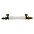 Amerock Allison Antique Brass with White Ceramic Center 3"cc Bar Pull BP76243-WB