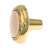 Amerock BP76244-AL3 Polished Brass 1 1/4" Cabinet Knob with Almond Center