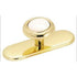 Amerock BP76248-3 Polished Brass 3 in. Oval Cabinet Knob Pull Backplate