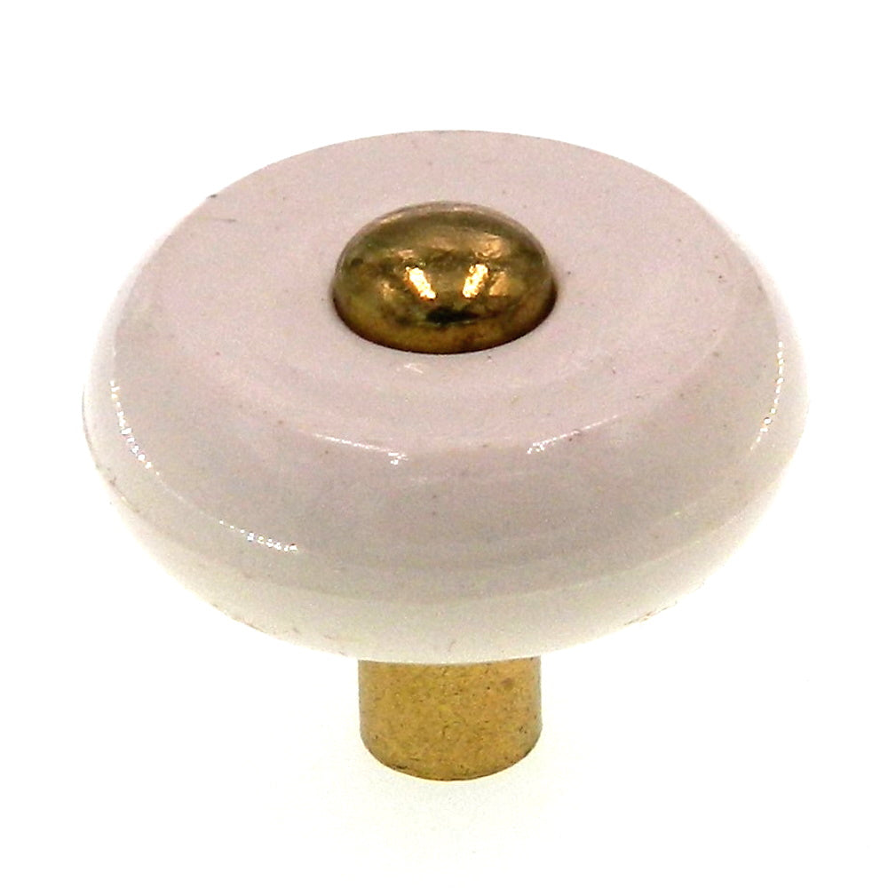 Amerock Royal Family Round Polished Brass 1-1/4" Cabinet Knob Pull BP76266-AL3