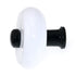 Amerock Hardware BP76268-WHEB White 1 3/16" Round Cabinet Knob with Brass Stem