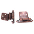 Pair of Amerock Machine Copper 3/8" Inset Hinges Self-Closing BP7628-MC