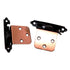 Pair of Amerock Satin Copper Variable Overlay Hinges Self-Closing BP7629-41