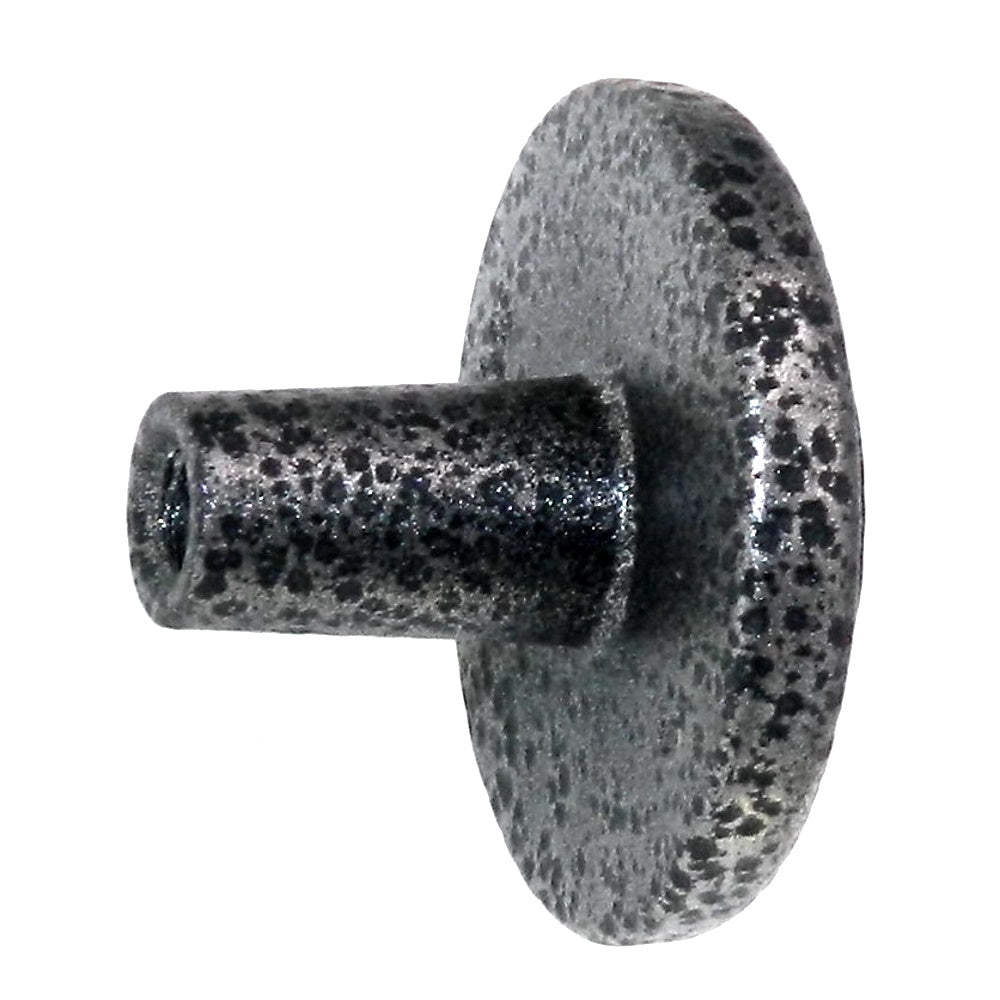 Amerock Classics Hammered Black 1 1/4" Round Cabinet Knob BP76297-HB