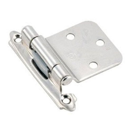 Pair of Amerock Polished Chrome Reverse Bevel Hinges Self-Closing BP7630-26