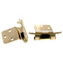 Pair of Amerock Polished Brass Reverse Bevel Hinges Self-Closing BP7630-3