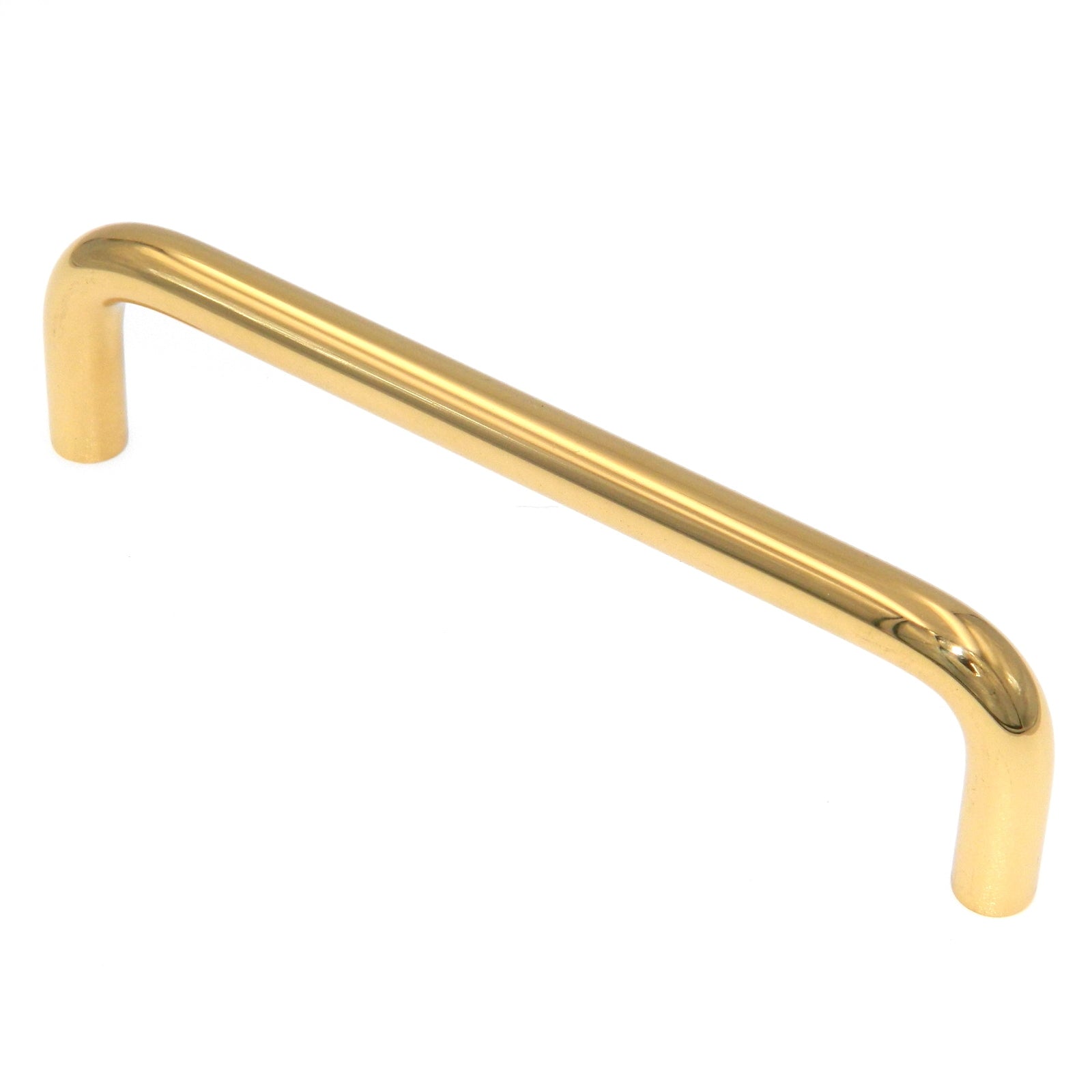 Amerock Polished Brass 4" Center to Center Cabinet Wire Pull Brass BP763123