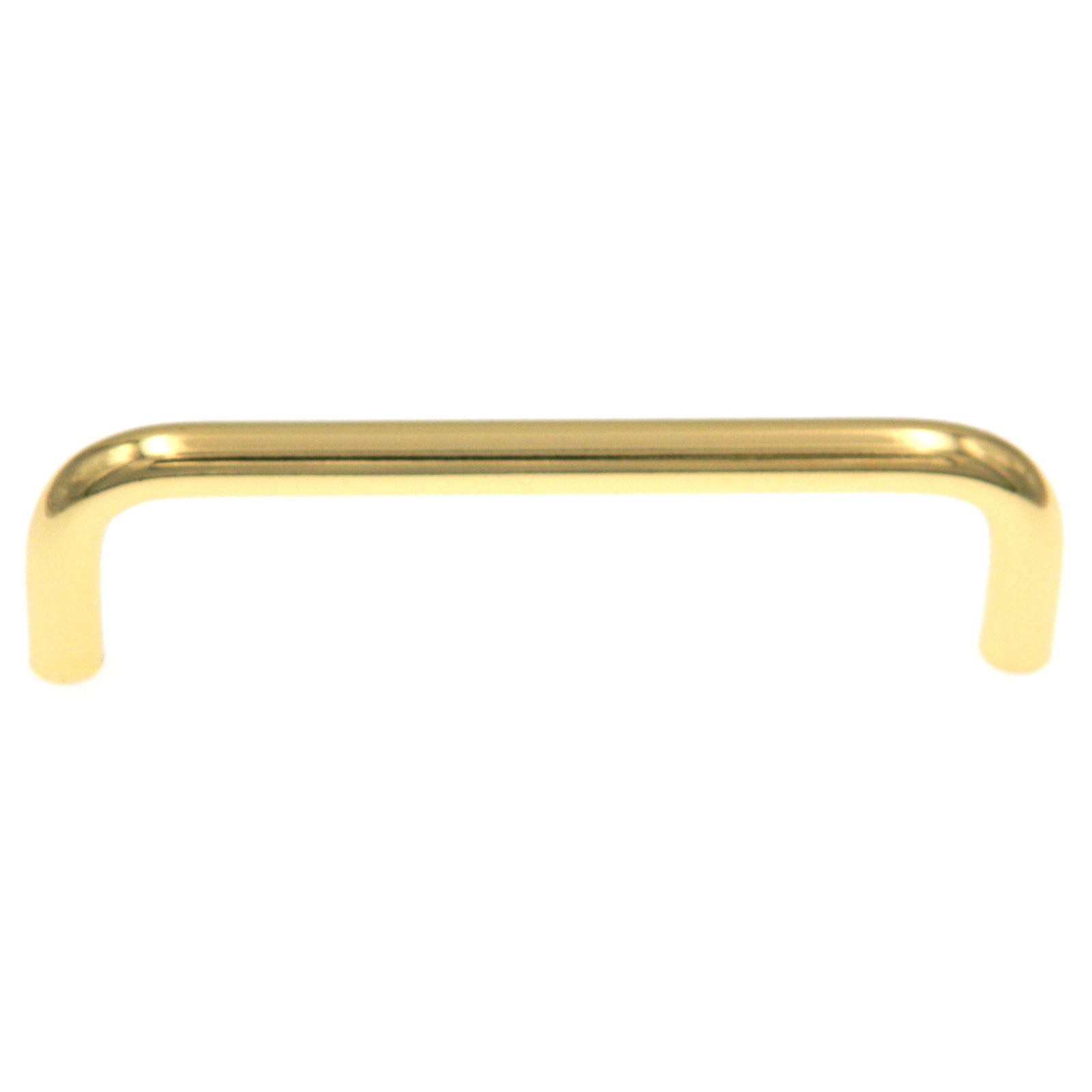 Amerock Polished Brass 4" Ctr. Cabinet Handle Carbon Steel Wire Pull BP76312CS3