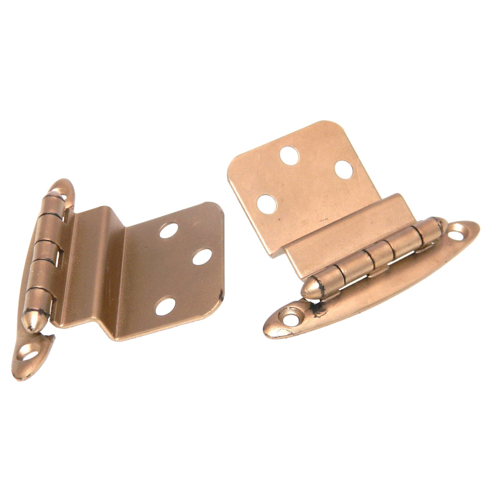 Pair of Amerock Dull Bronze 3/8" Inset Hinges Non Self-Closing BP7636-10