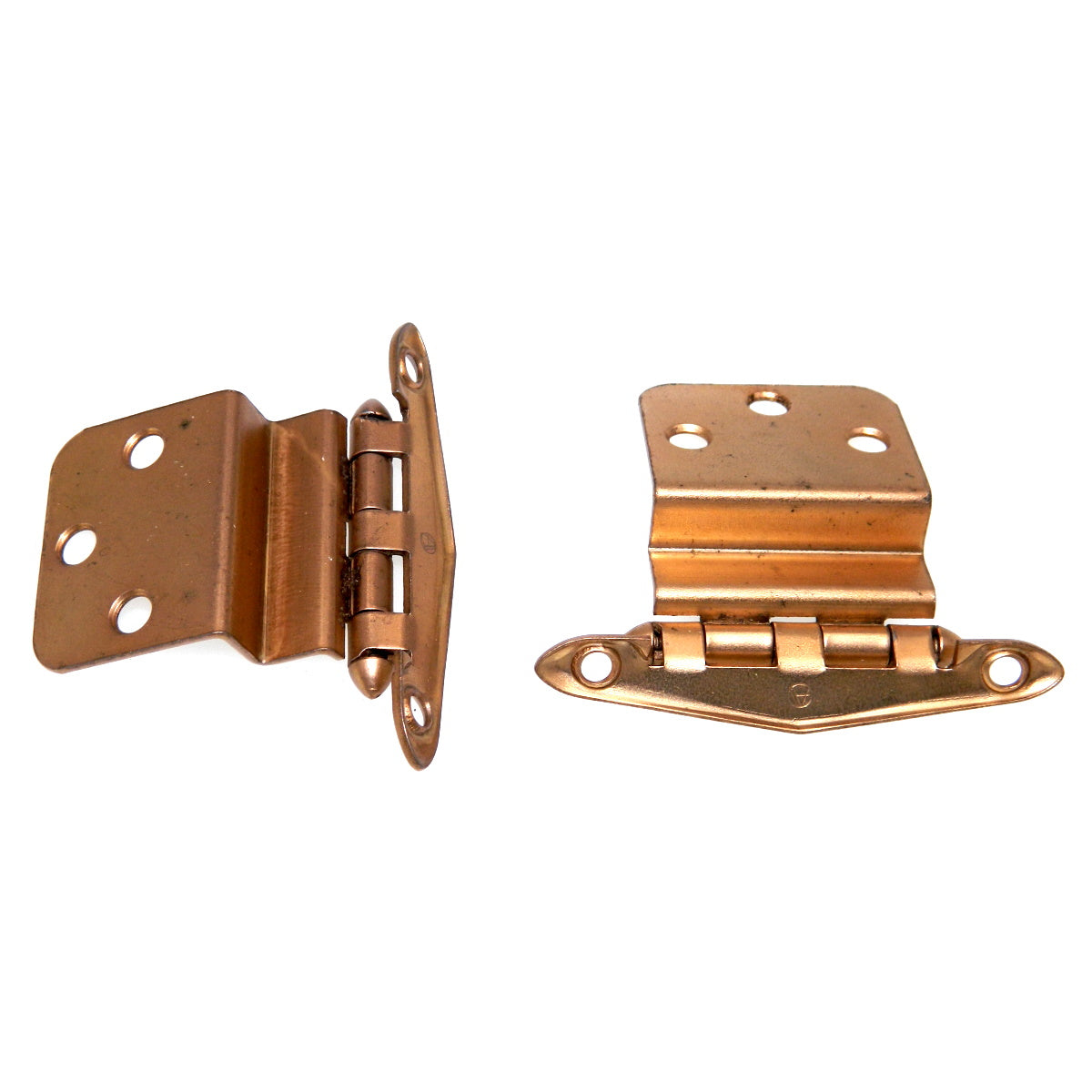 Pair of Amerock Dull Bronze 3/8" Inset Hinges Non Self-Closing BP7675-10