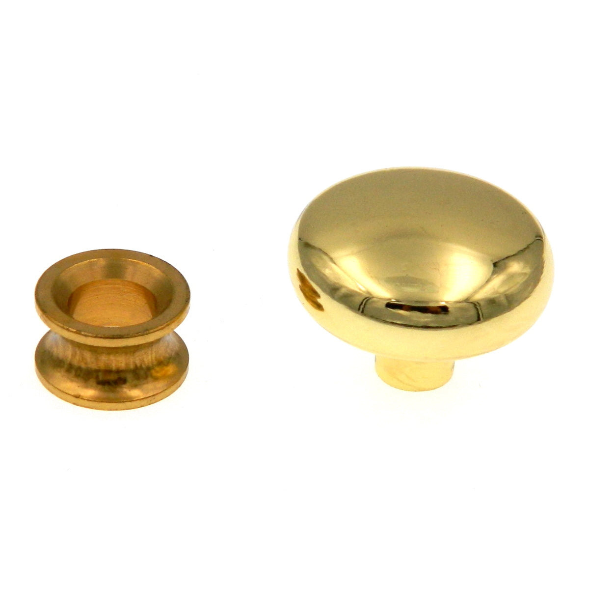 Amerock 1 1/8" Polished Brass Round Cabinet Knob BP770-3