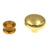 4 Pack Amerock BP770-3 Polished Brass 1 1/8" Round Cabinet Knob Pulls Allison