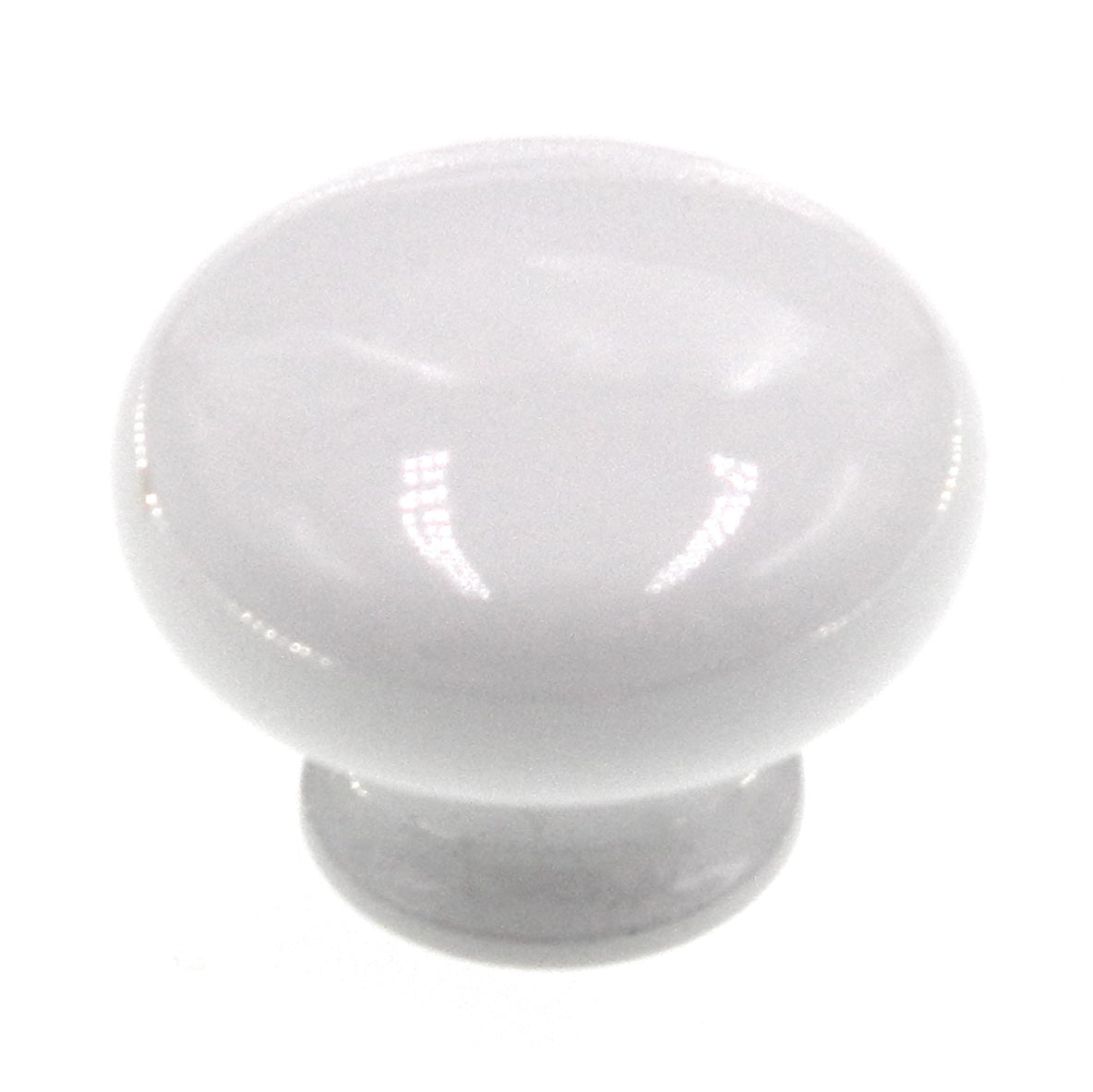 Amerock Colors Gloss White 1 1/8" Mushroom Round Cabinet Knob BP770-GW