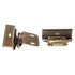 Amerock Burnished Brass Full Wrap Hinges 1/4" Overlay Self-Closing BP78210-BB