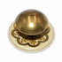 Amerock Classics 1 1/4" Oatmeal Cabinet Knob with Brass Backplate BP833DC-AM